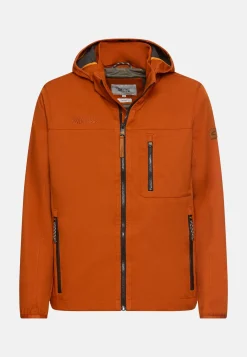 Softshelljacke mit abnehmbarer Kapuze