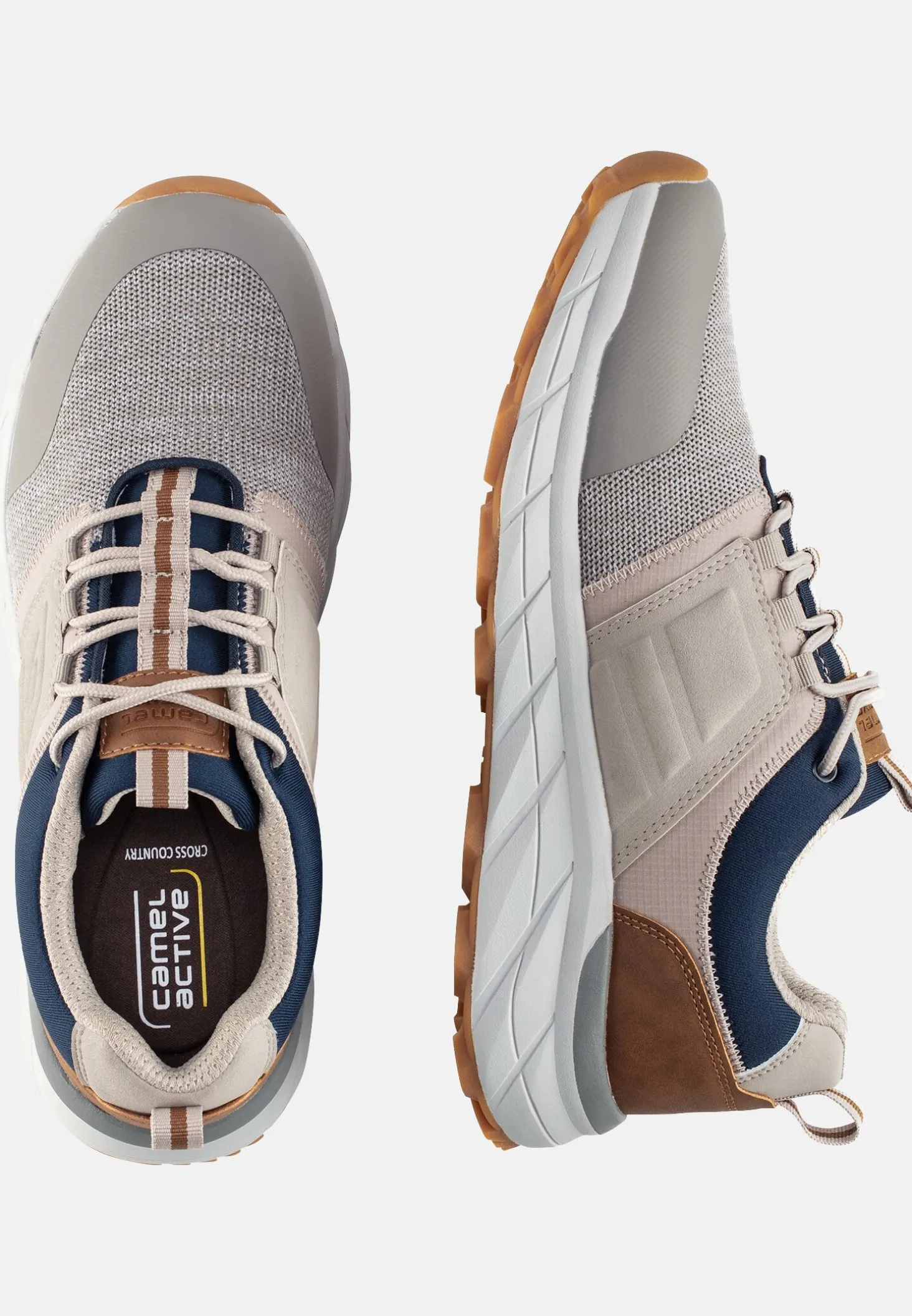 Sportlicher Sneaker mit Lederbesatz