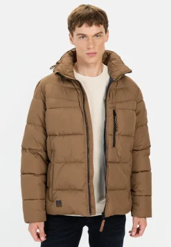 Steppblouson mit abnehmbarer Kapuze