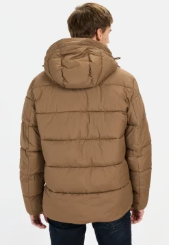 Steppblouson mit abnehmbarer Kapuze