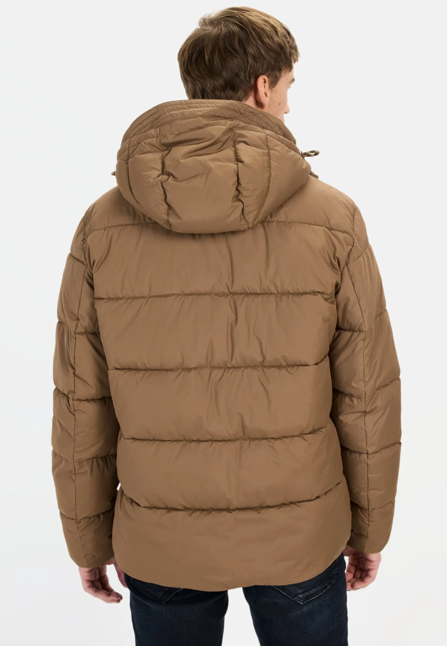 Steppblouson mit abnehmbarer Kapuze