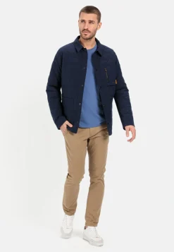 Steppblouson mit Hemdkragen