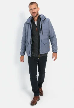 Stepp-Blouson mit Kapuze
