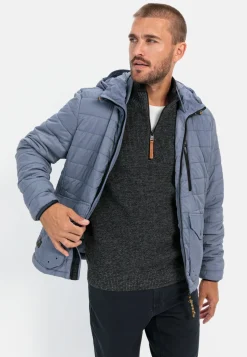 Stepp-Blouson mit Kapuze