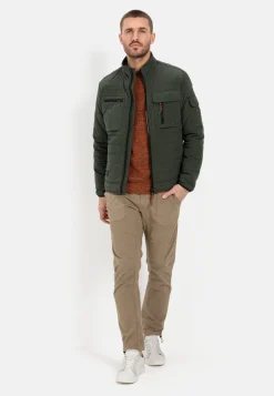 Stepp-Blouson mit Stehkragen