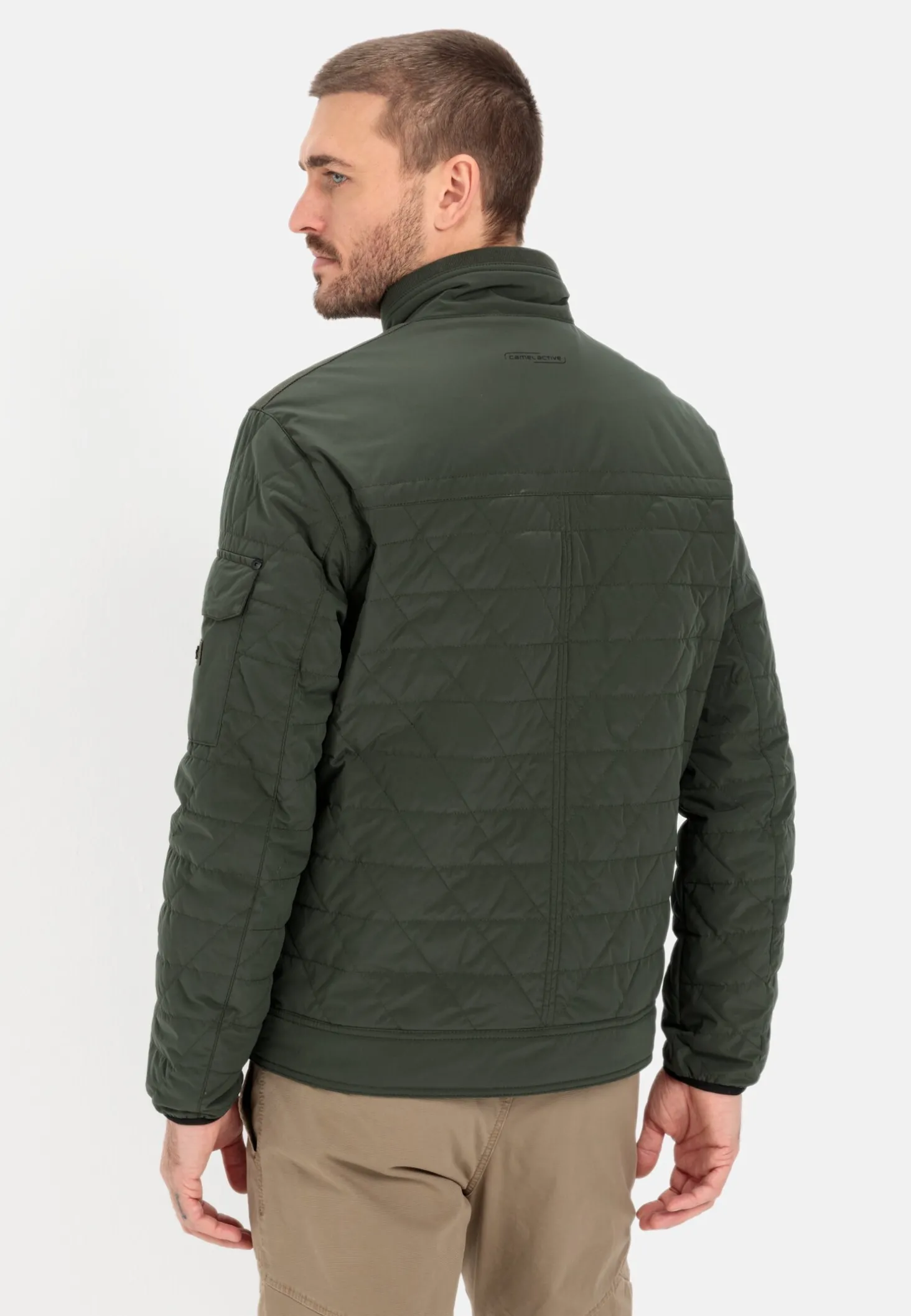 Stepp-Blouson mit Stehkragen