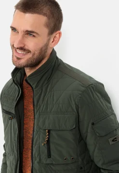 Stepp-Blouson mit Stehkragen