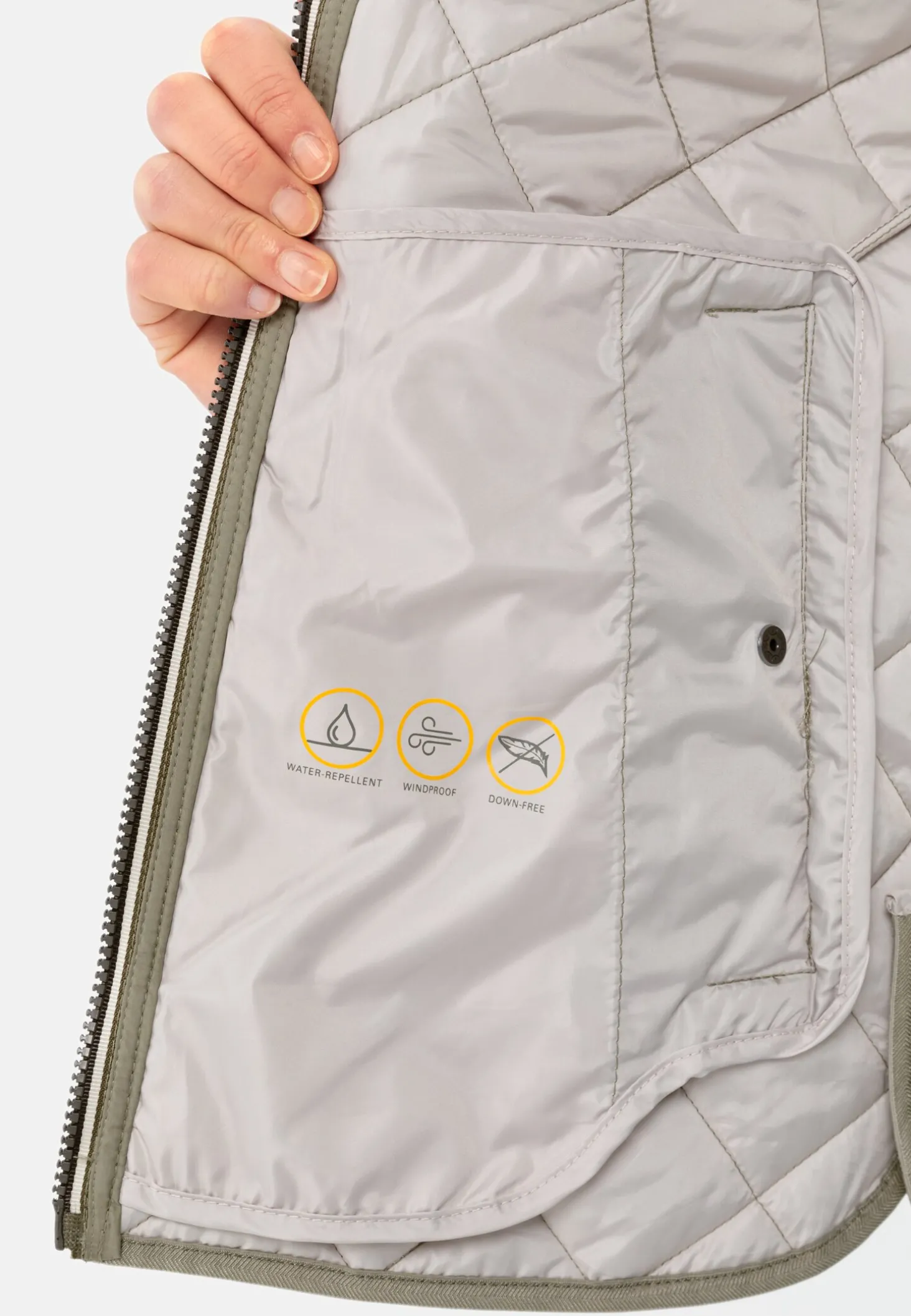 Steppjacke aus recyceltem Polyester
