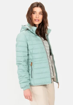 Steppjacke mit abnehmbarer Kapuze