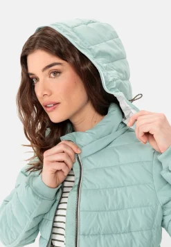 Steppjacke mit abnehmbarer Kapuze