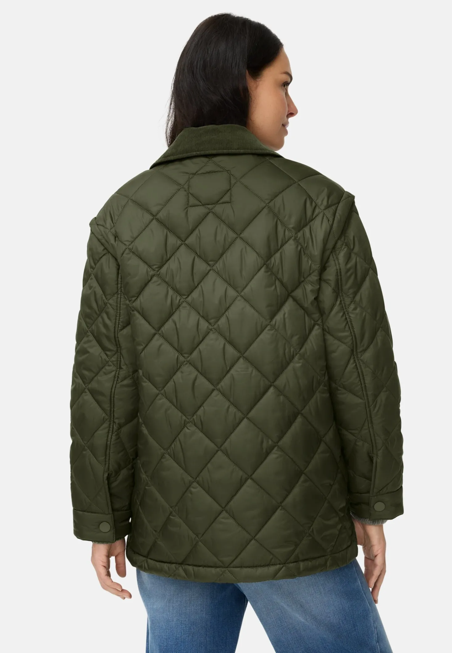 Steppjacke mit abnehmbaren Ärmeln