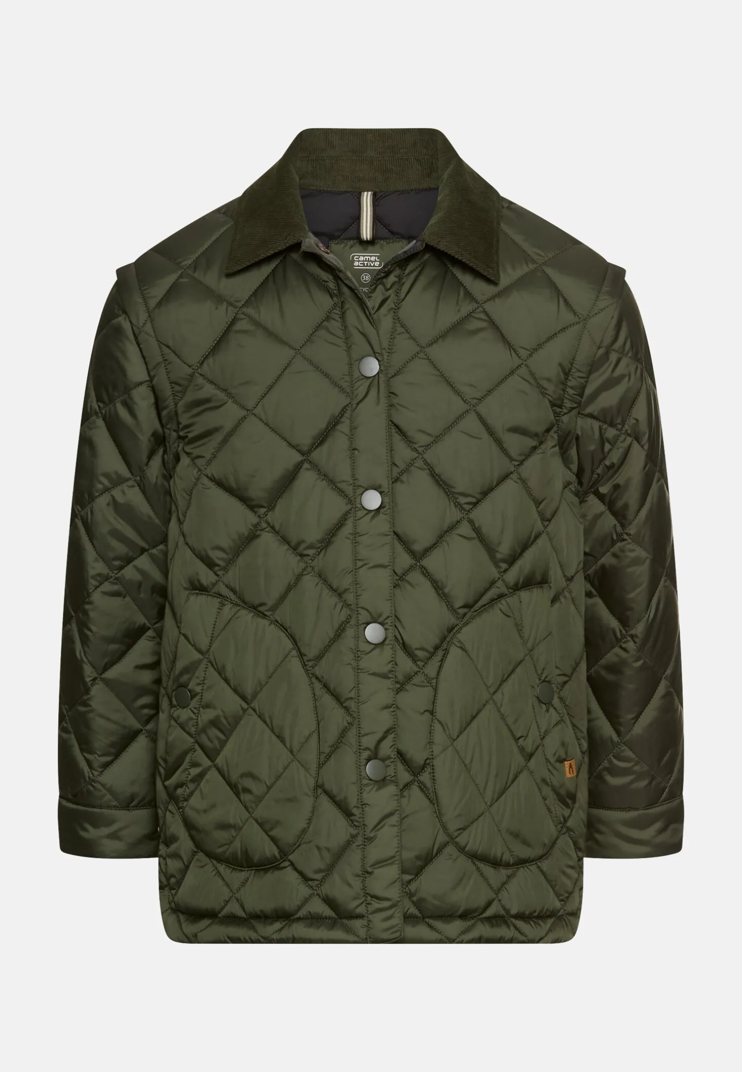 Steppjacke mit abnehmbaren Ärmeln
