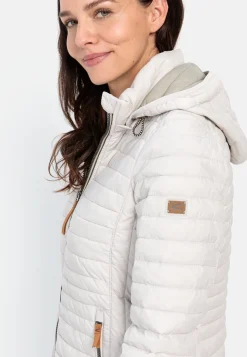Steppjacke mit abnehmbarer Kapuze