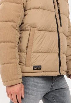 Steppjacke mit Cordbesatz