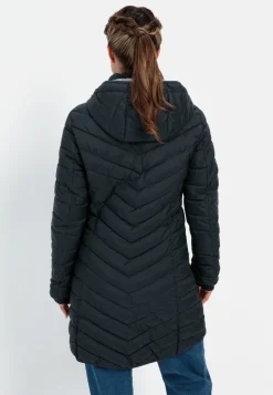 Steppmantel mit Fischgrat-Muster