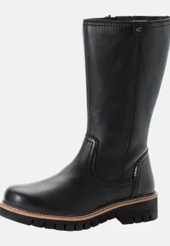 Stiefel aus Leder mit Reißverschluss