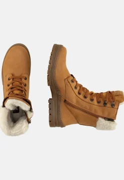 Stiefel aus Nubukleder mit warmem Wollfutter