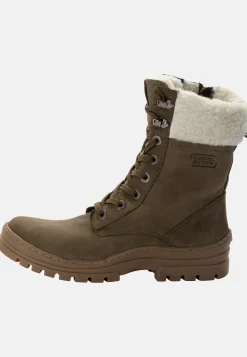 Stiefel aus Nubukleder mit warmem Wollfutter