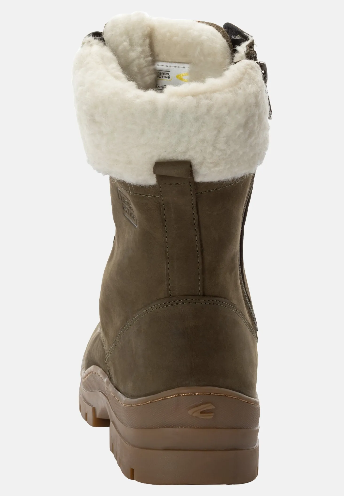 Stiefel aus Nubukleder mit warmem Wollfutter