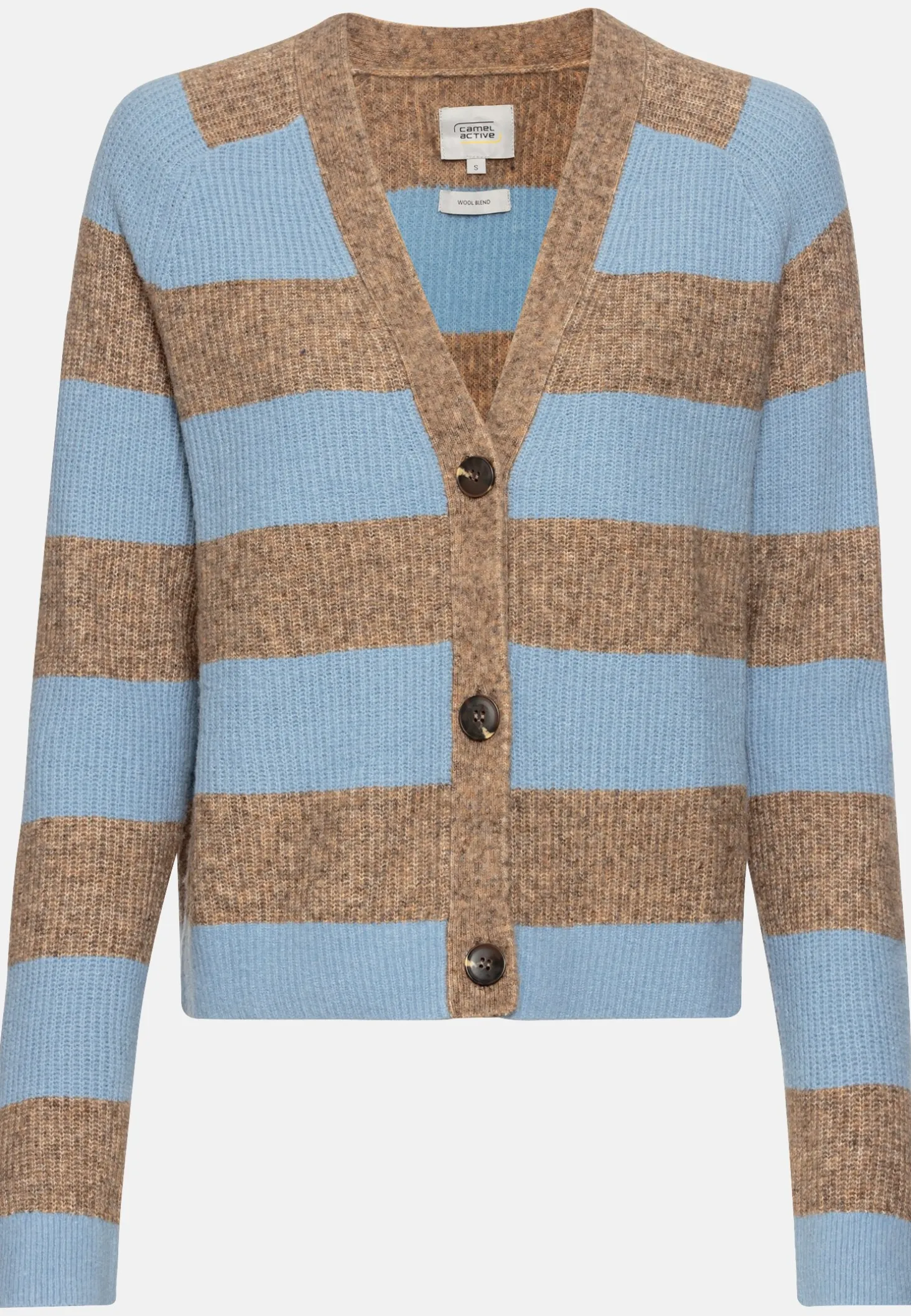 Strickcardigan mit Streifenmuster
