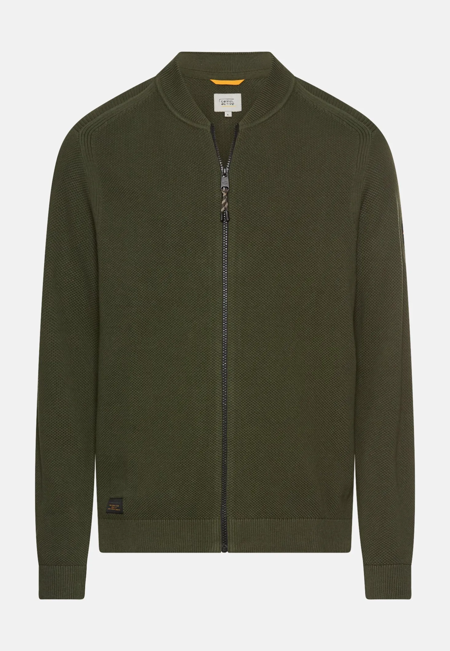 Strickjacke im Bomberstil
