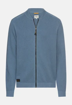 Strickjacke im Bomberstil
