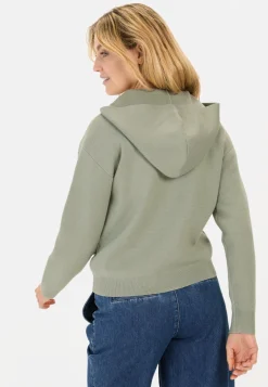 Strickjacke mit Kapuze
