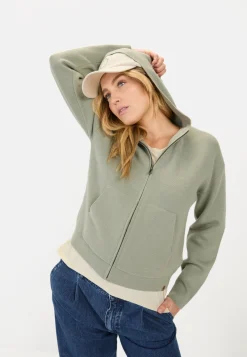 Strickjacke mit Kapuze