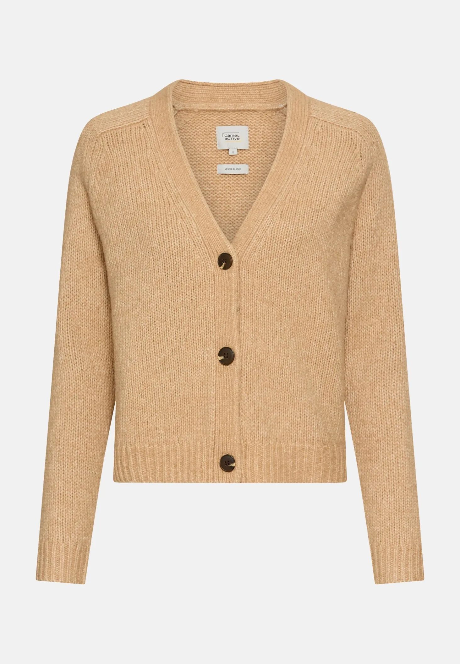 Strickjacke mit Raglanärmeln und Knopfverschluss