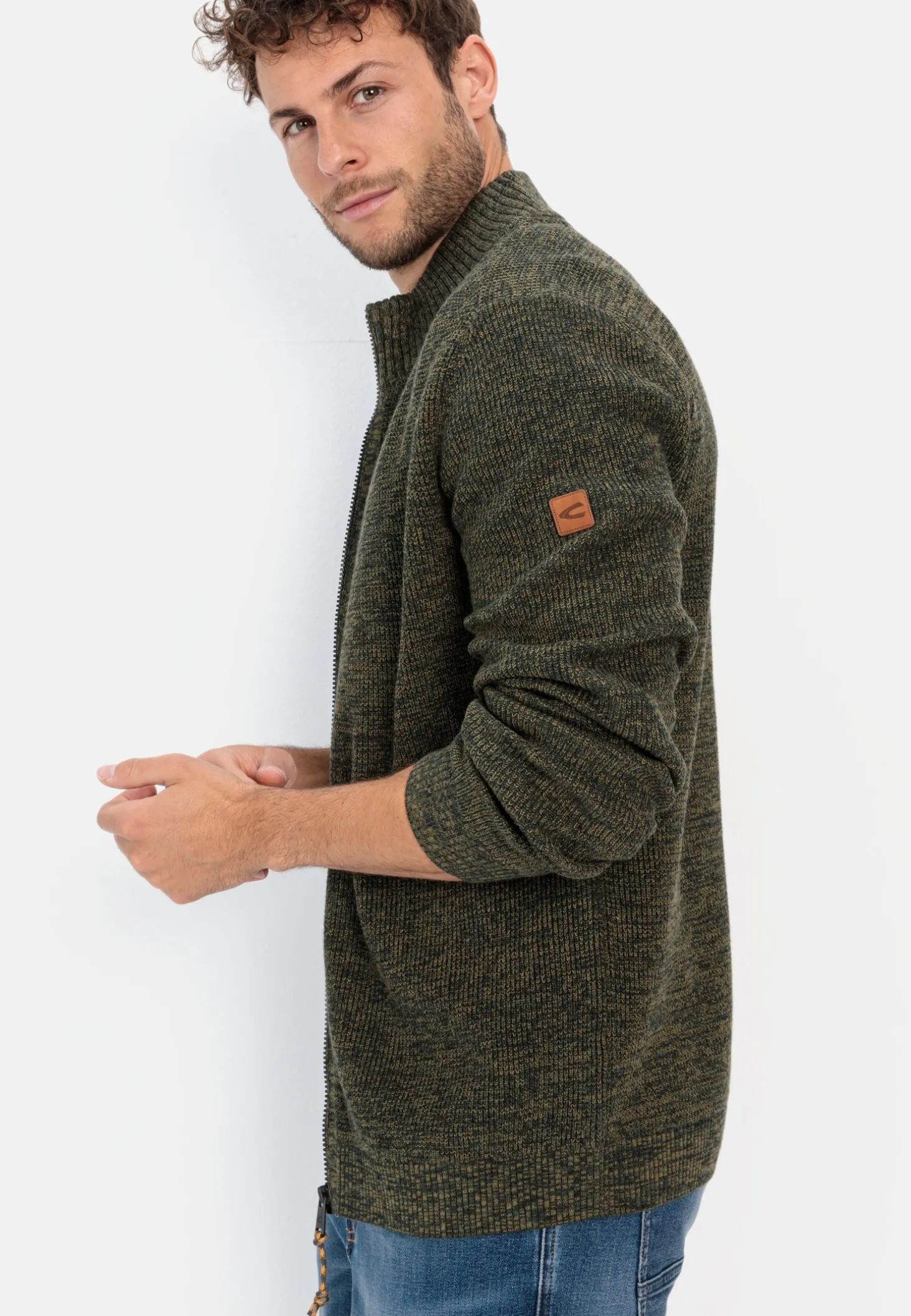 Strickjacke mit Reißverschluss