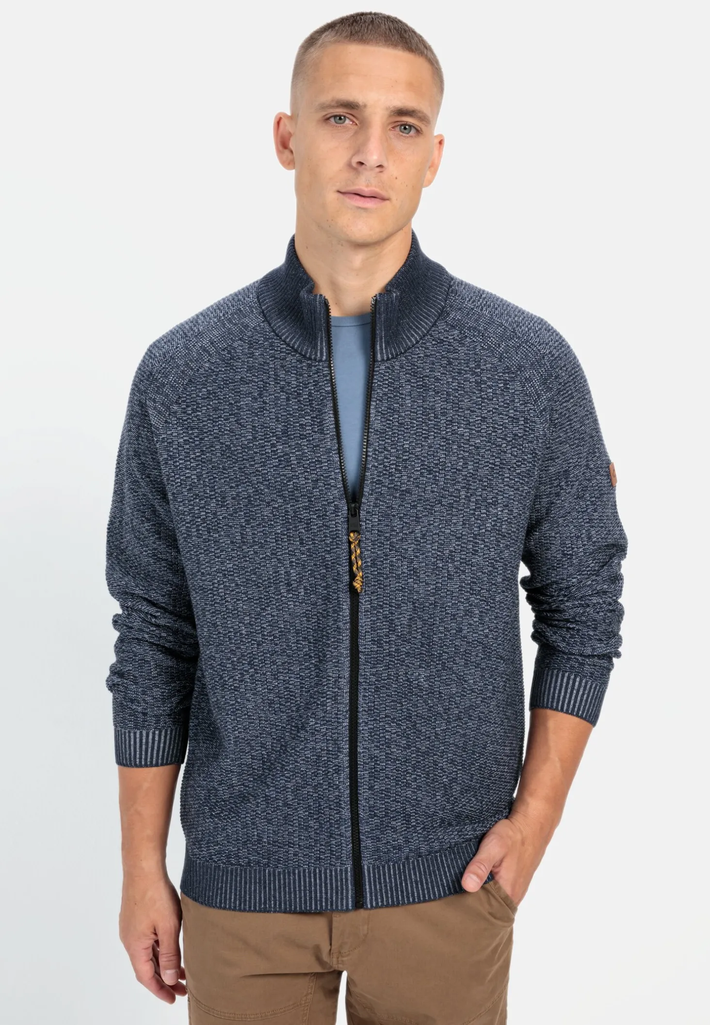 Strickjacke mit Reißverschluss