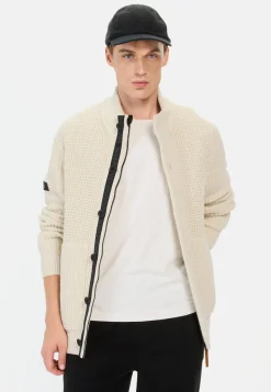 Strickjacke mit verstecktem Reißverschluss