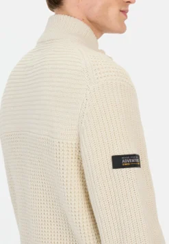 Strickjacke mit verstecktem Reißverschluss