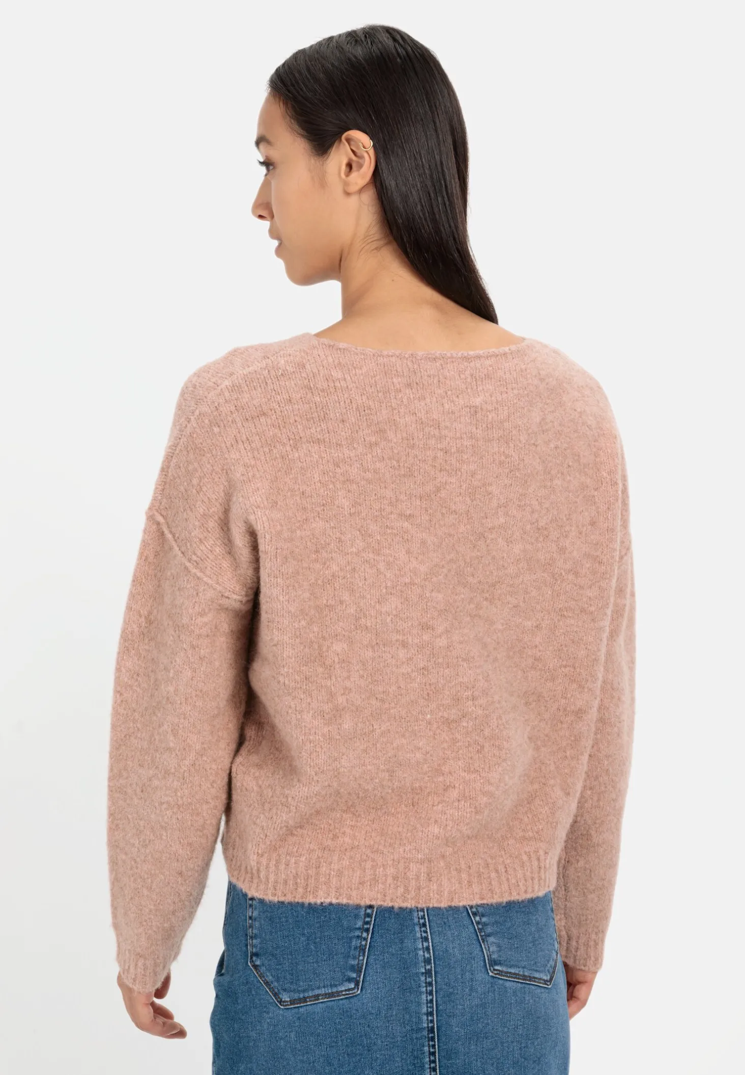 Strickpullover aus einem Wollmix