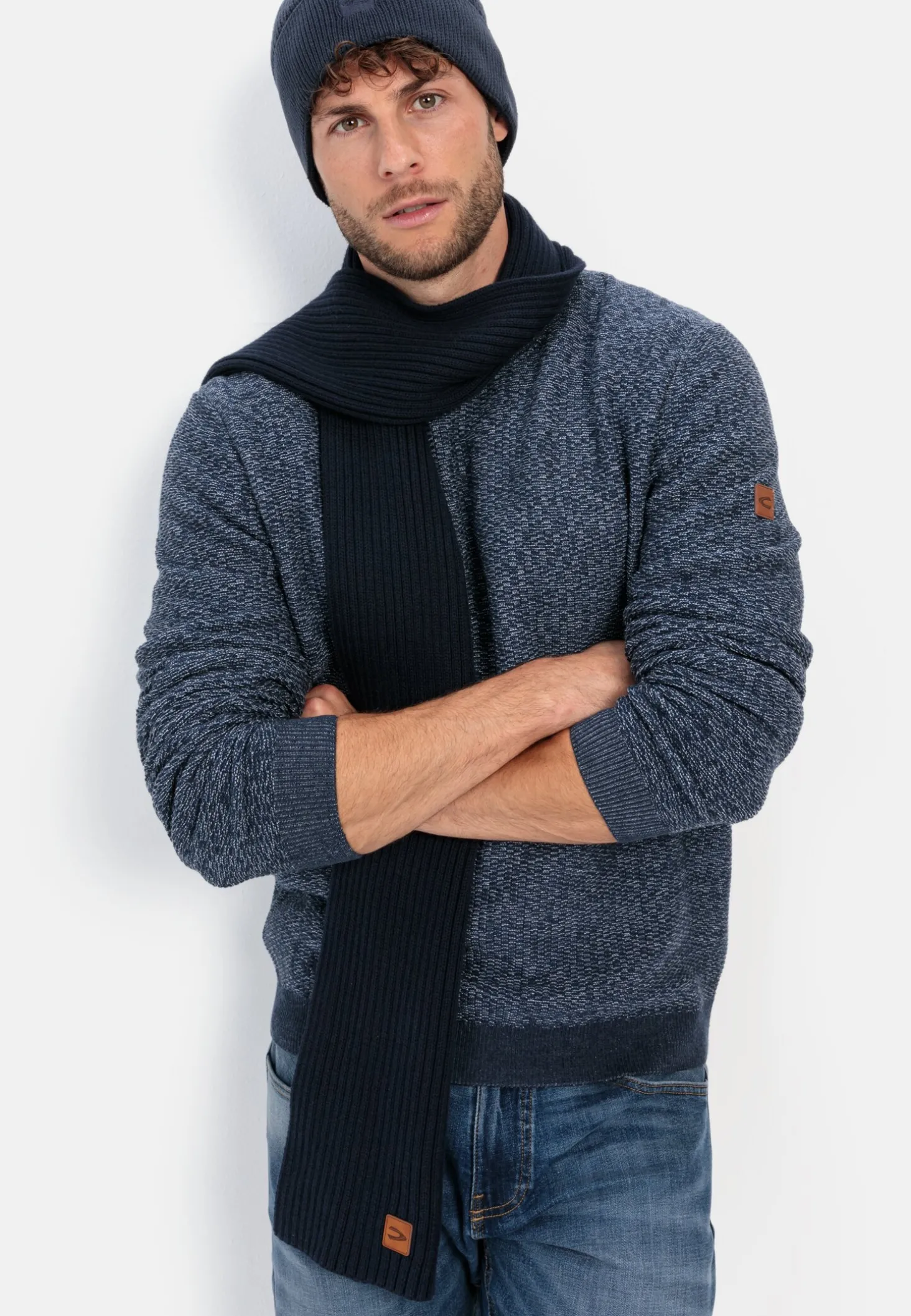 Strickpullover aus einem Baumwollmix
