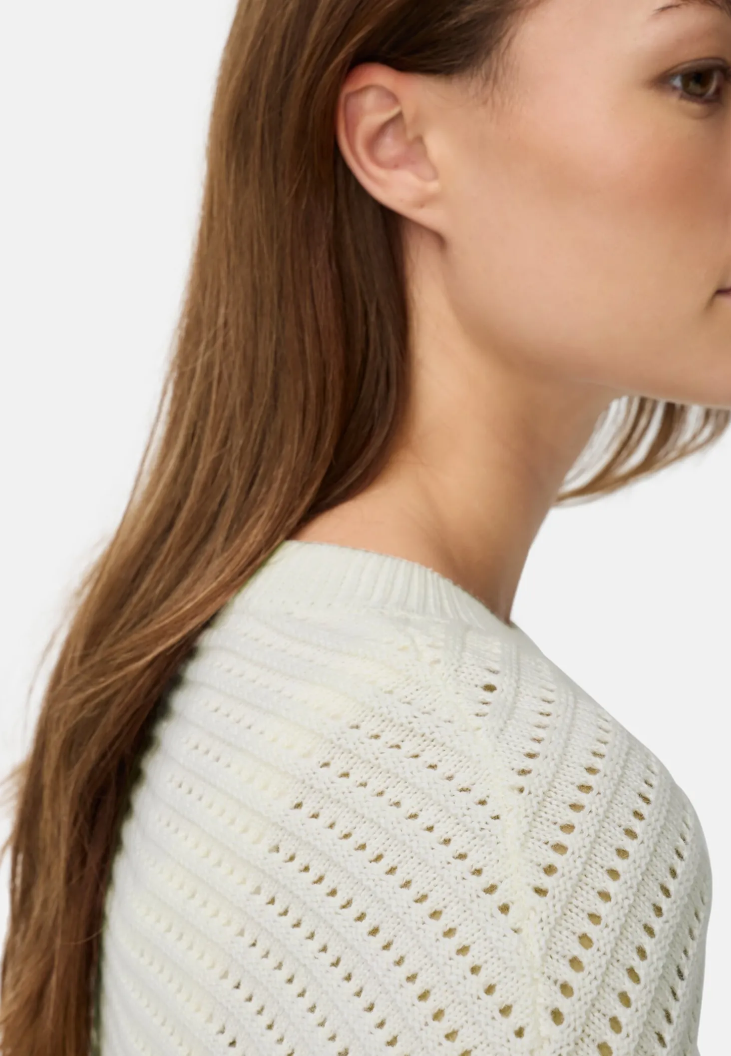 Strickpullover aus einem Baumwollmix