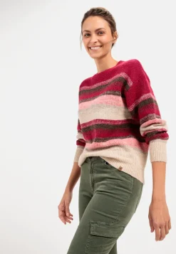 Strickpullover aus recyceltem Materialmix