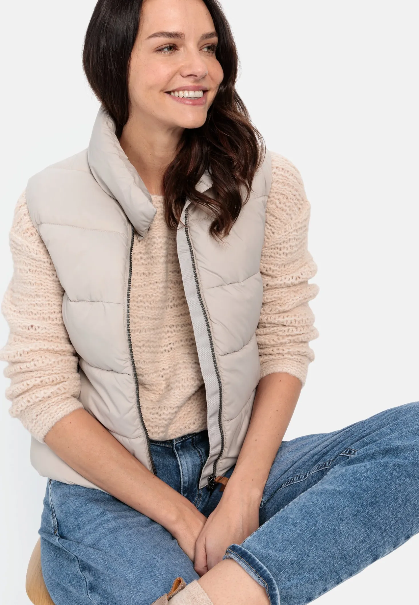 Strickpullover aus recyceltem Polyester
