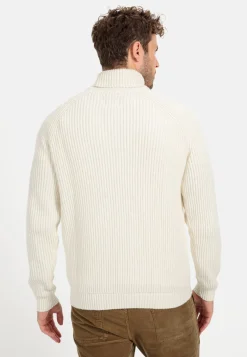 Strickpullover mit Rollkragen