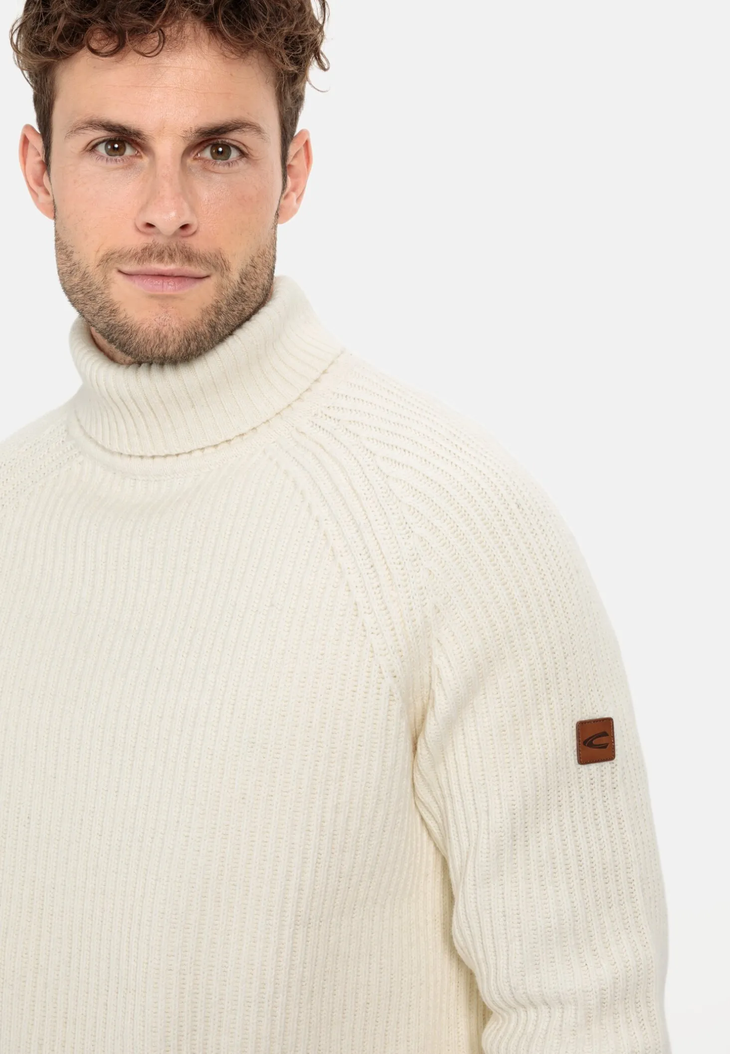 Strickpullover mit Rollkragen
