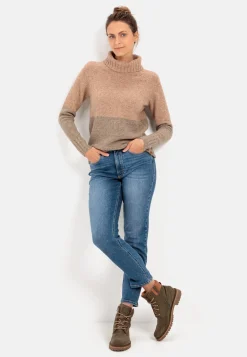 Strickpullover mit Rollkragen