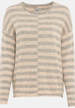 Strickpullover mit Streifenmuster