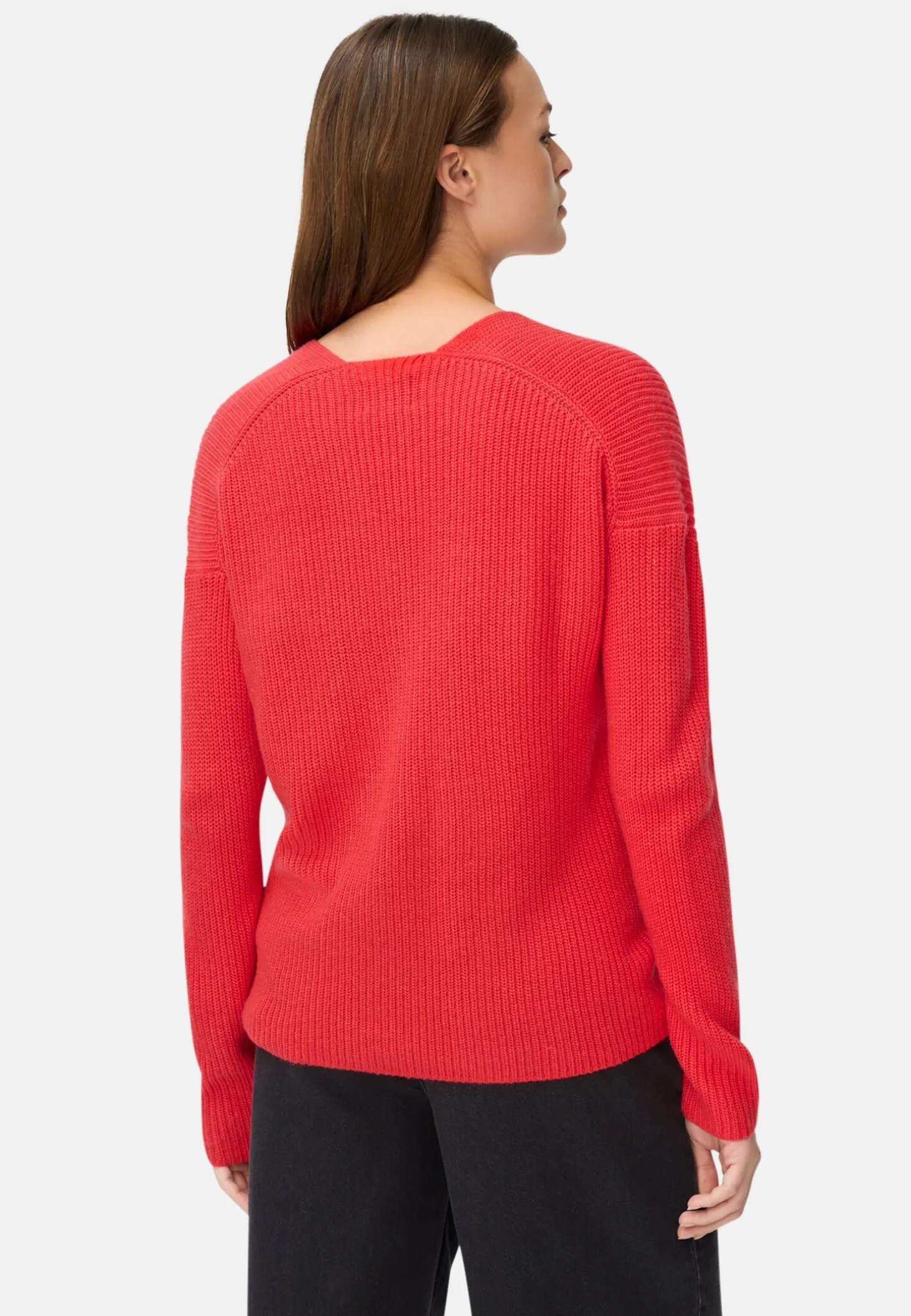 Strickpullover mit V-Ausschnitt