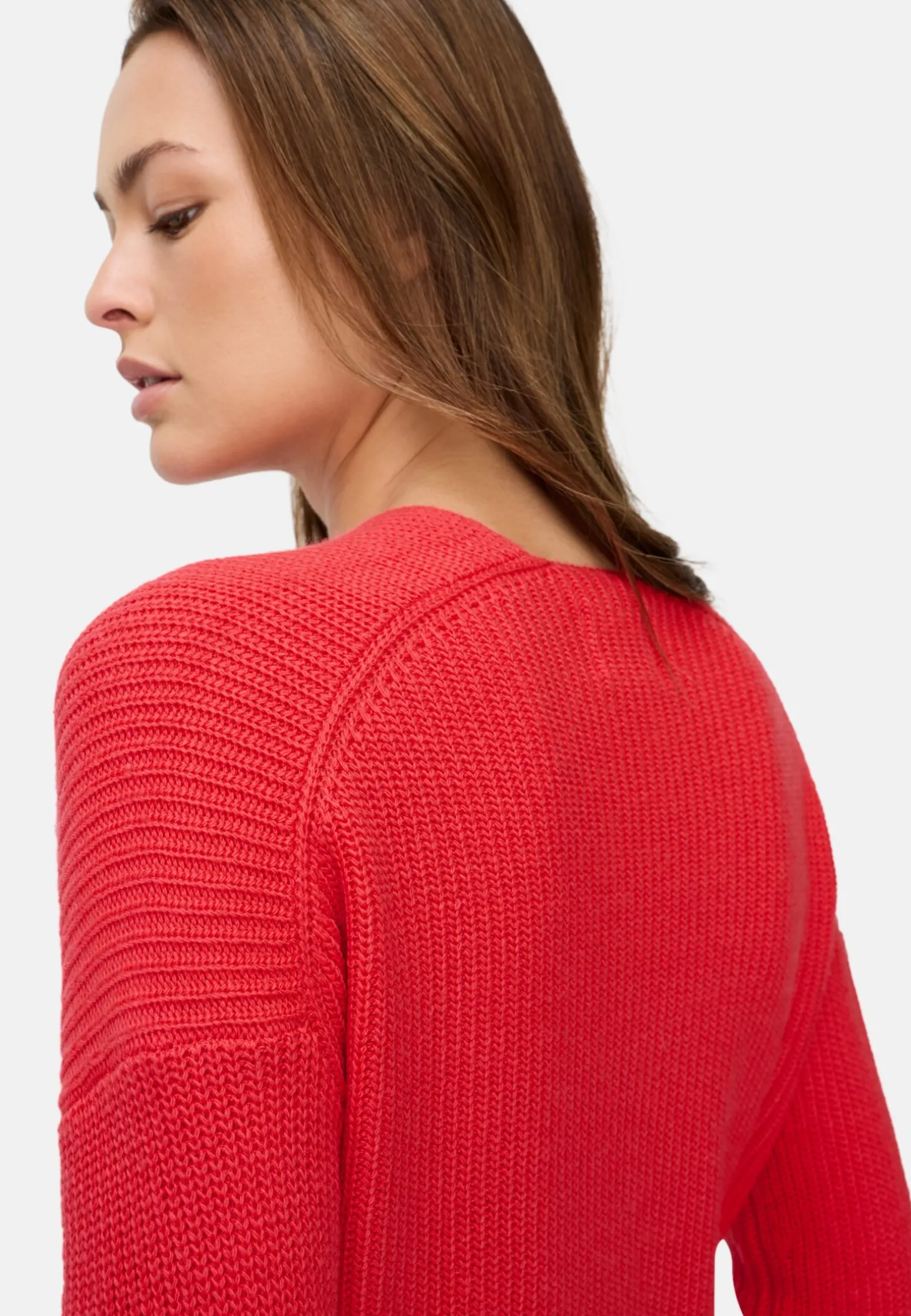 Strickpullover mit V-Ausschnitt