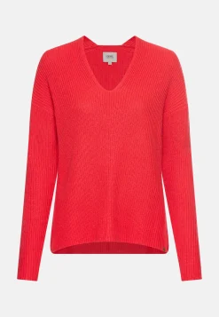 Strickpullover mit V-Ausschnitt
