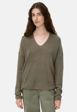 Strickpullover mit V-Ausschnitt