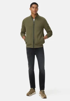 Sweatjacke aus Baumwollmix