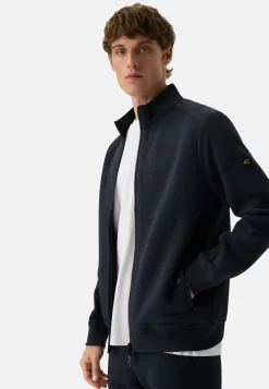 Sweatjacke aus Baumwollmix
