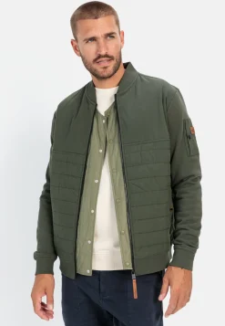 Sweatjacke mit Bomberkragen