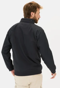 Sweatjacke mit einrollbarer Kapuze